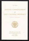 Program of the Sixty-Eighth Annual Commencement of East Carolina University